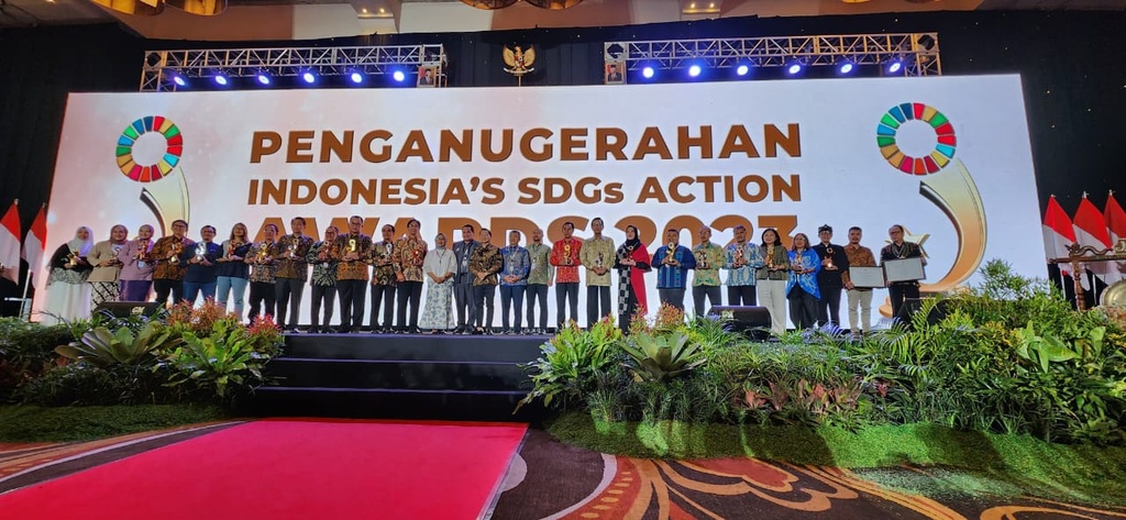 Kampung Hejo Sae “Wallagri” Binaan Rumah Zakat Raih Penghargaan Terbaik Indonesia’s SDGs Action Awards 2023
