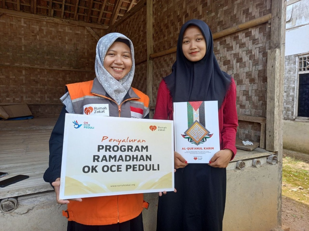 PERLUAS KEBERMANFAATAN DI BULAN RAMADHAN, OKE OCE BERSAMA RUMAH ZAKAT SALURKAN SYIAR QURAN UNTUK SANTRI DI TPA AT TAKWA