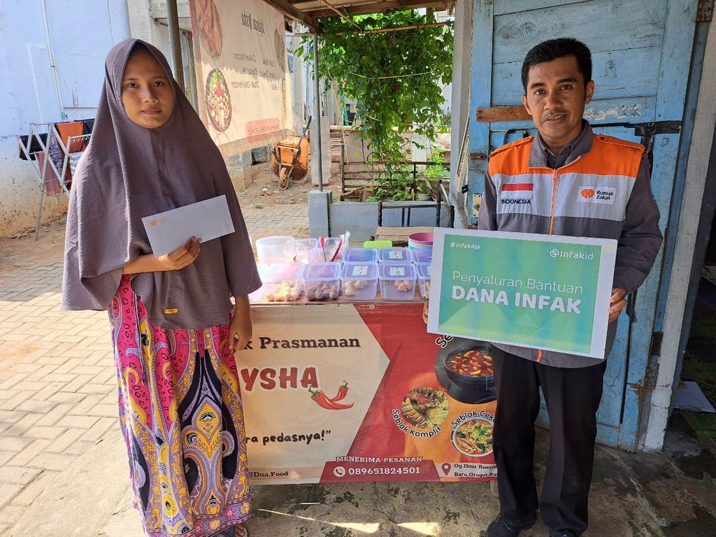 RUMAH ZAKAT BERSAMA INFAK.ID BERIKAN BANTUAN KEWIRAUSAHAAN DAN PENDAMPINGAN UMKM