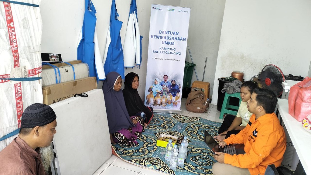 PT PELINDO BERSAMA RUMAH ZAKAT BERKOLABORASI MENGGELAR PENDIDIKAN KEWIRAUSAHAAN UNTUK WARGA