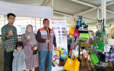PERINGATI HUT PROVINSI LAMPUNG, BUMMAS KURALIN BERDAYA KRUI BINAAN PT JAMKRINDO DAN RUMAH ZAKAT IKUTI BAZAR UMKM