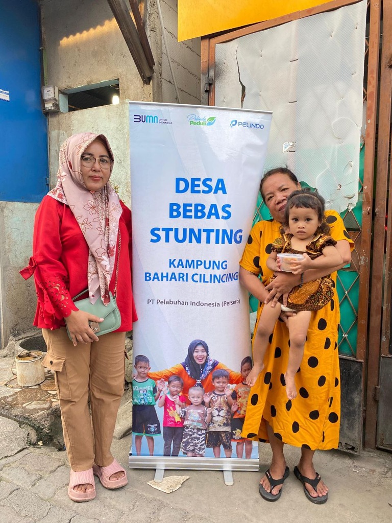 UPAYA MEMPERKUAT GENERASI MASA DEPAN, PT. PELINDO BERSAMA RUMAH ZAKAT BERIKAN PMT UNTUK BALITA TERINDIKASI STUNTING