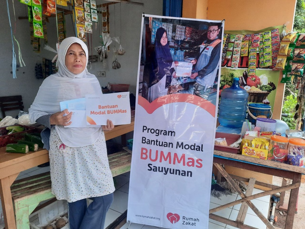 BANTU BU NING SEMAKIN BERDAYA, RUMAH ZAKAT SALURKAN BANTUAN MODAL USAHA