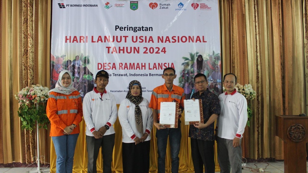 Bentuk Apresiasi untuk Lansia, CSR PT Borneo Indobara bersama Rumah Zakat Sukses Melaksanakan Peringatan Hari Lansia Nasional