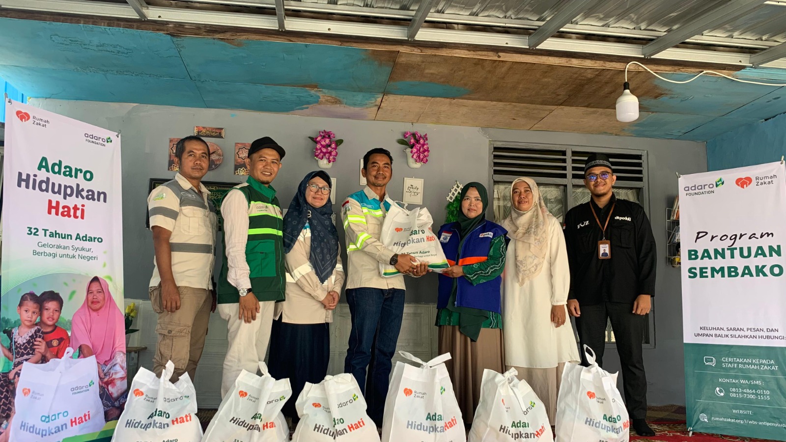 PT Adaro Energy Indonesia Berbagi Kebahagiaan dengan Anak Yatim Melalui Program Sembako Keluarga Bersama Rumah Zakat