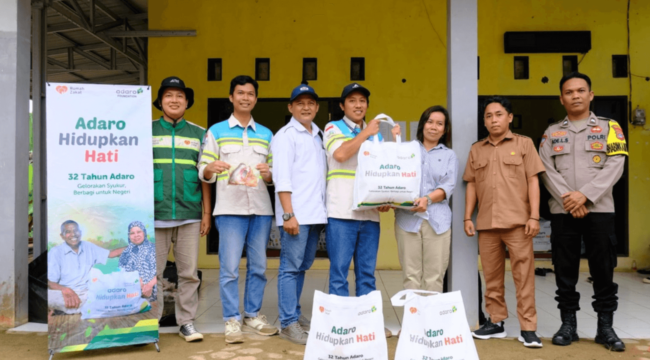 KONSISTEN BERBAGI, ADARO DISTRIBUSIKAN BANTUAN UNTUK KELUARGA PRASEJAHTERA