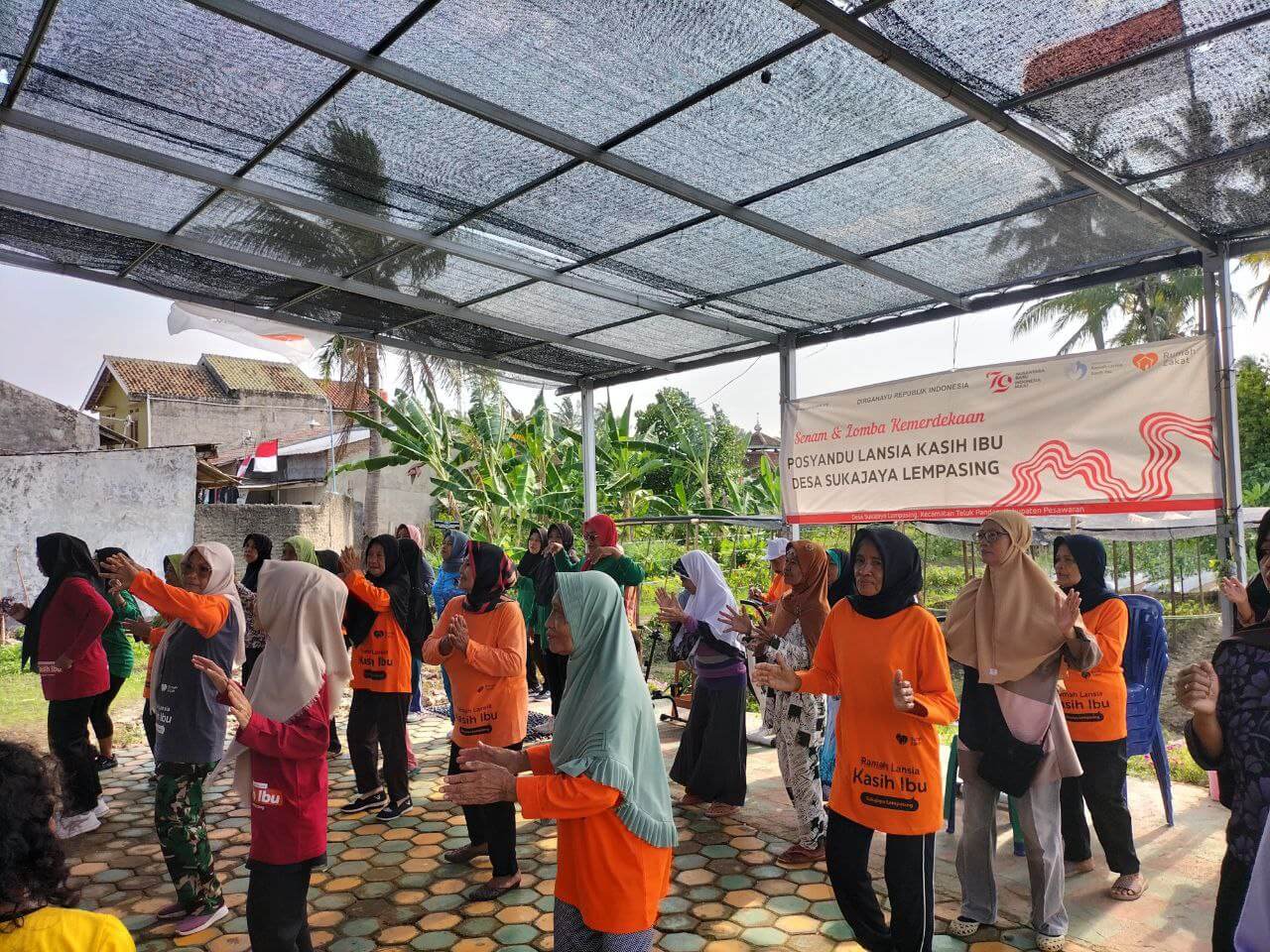 Rumah Zakat Peduli Lansia: Gelar Posyandu dan Senam Lansia di Pesawaran