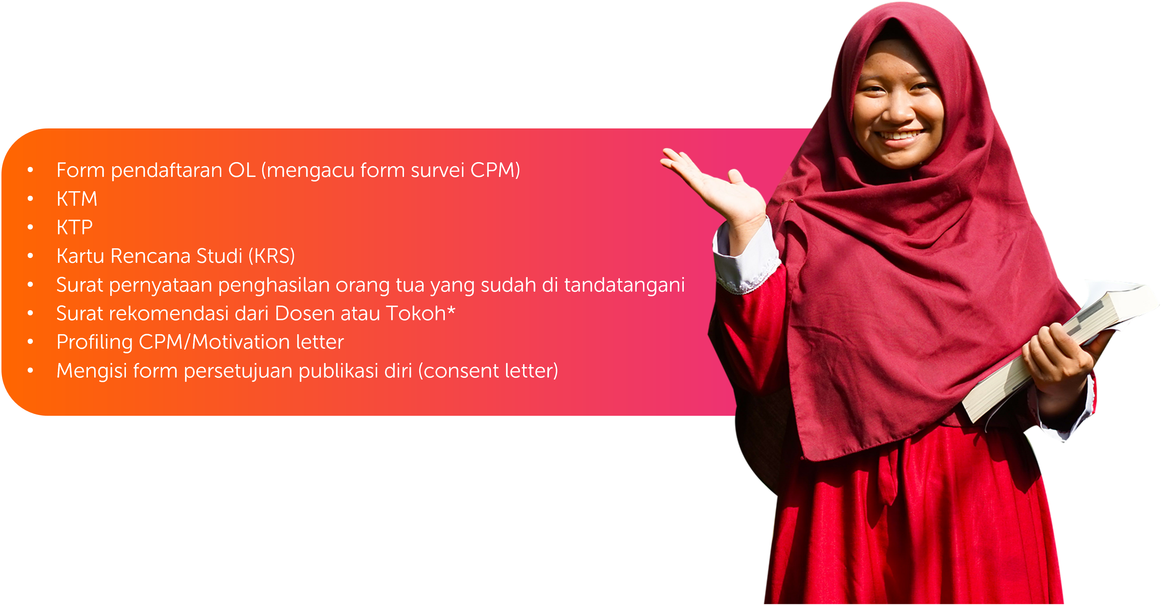 beasiswa baik - persyaratan administrasi