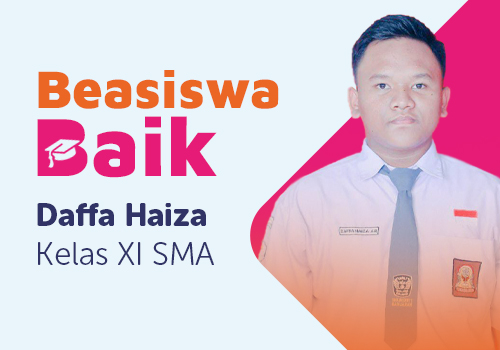 beasiswa baik - profil daffa