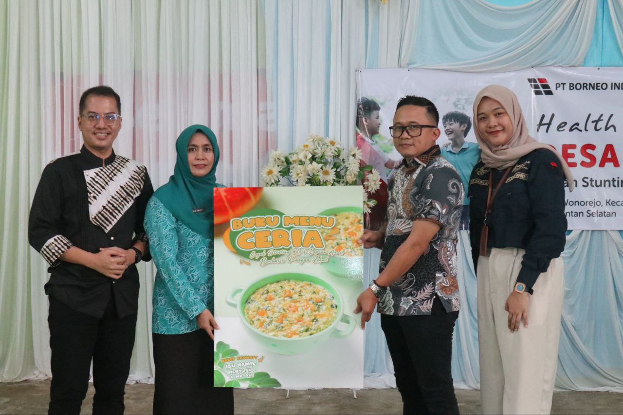 Launching Desa Ceria Cegah Stunting PT. Borneo Indobara Bersama Rumah Zakat