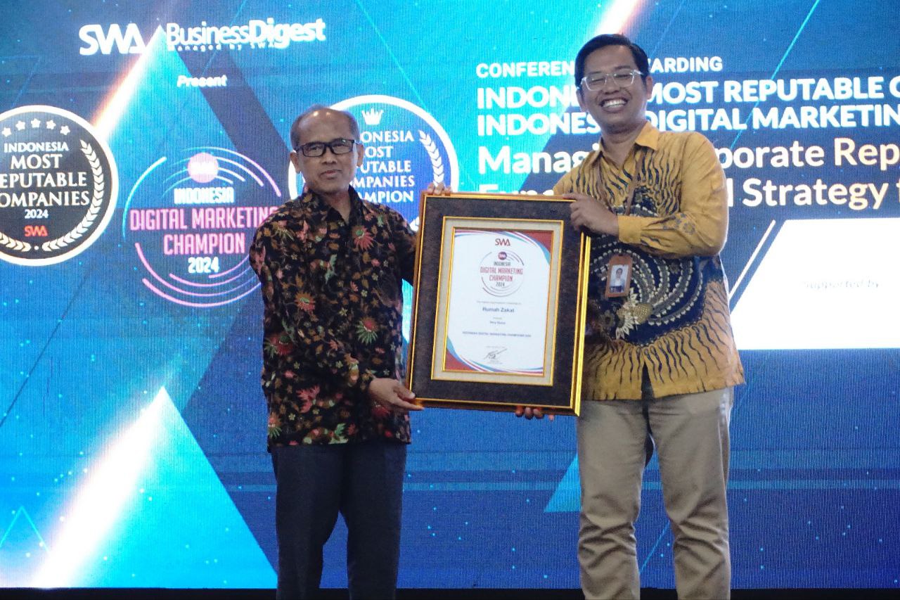 Rumah Zakat Raih Indonesia Digital Marketing Champions 2024