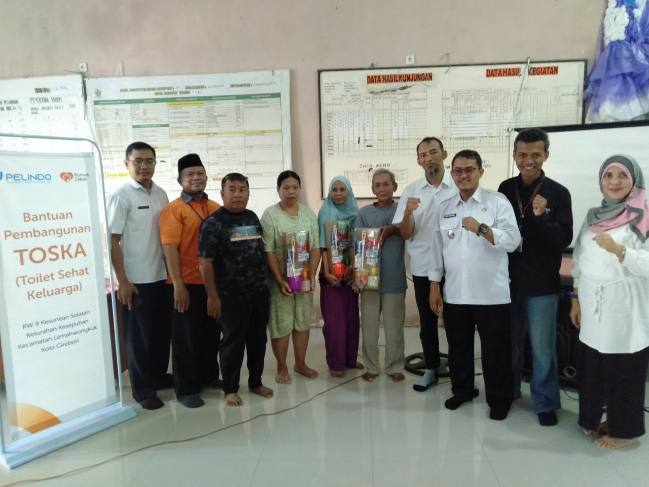Rumah Zakat Bersama Pelindo Hadirkan Toska untuk Perbaiki Sanitasi dan Cegah Stunting di Cirebon