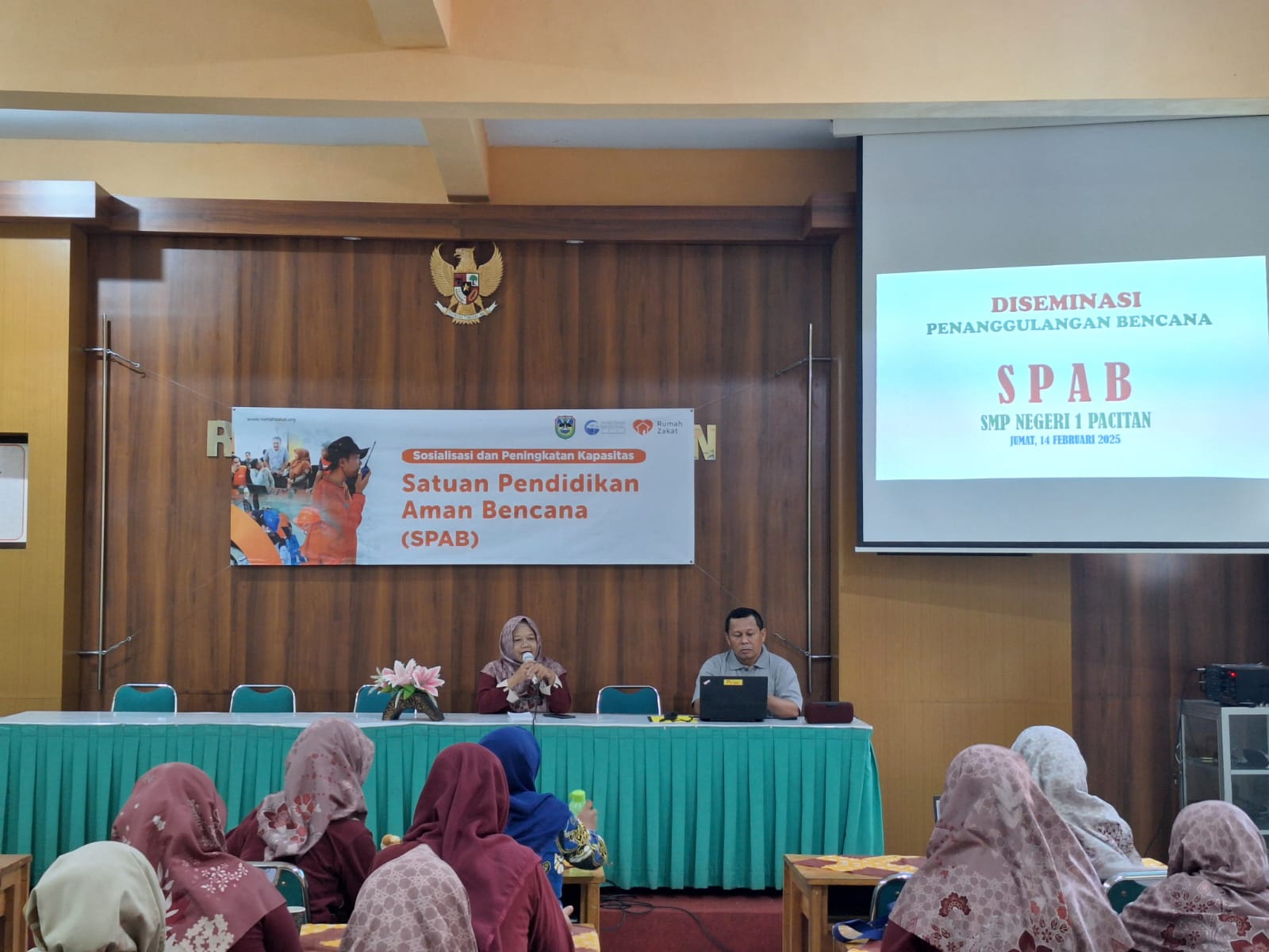 Relawan SPAB Pacitan dan Rumah Zakat Adakan Sosialisasi dan Peningkatan Kapasitas di SMP Negeri 1 Pacitan