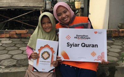 Rumah Zakat Salurkan Al-Qur’an untuk Santri di Rumah Tahfidz Quran Sopiah