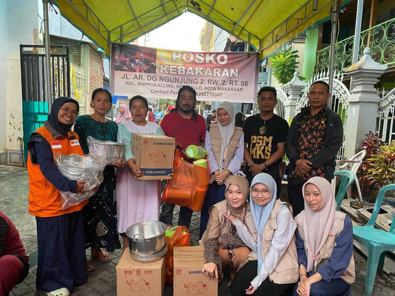 Rumah Zakat Bantu Korban Kebakaran di Kelurahan Rappokalling Kota Makassar
