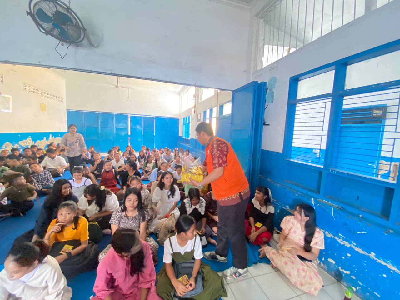 Rumah Zakat Edukasi Siswa  SMP Hang Tuah 1 Belawan Tentang Pentingnya Sarapan Sebelum Sekolah