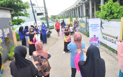 PT Pelindo Gelar Senam Lansia Rutin di Marunda, Jakarta Utara