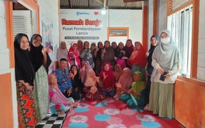 Rumah Zakat Gelar Sosialisasi Kesehatan Lansia di Ikur Koto, Padang