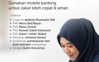 Berdonasi di Rumah Zakat mudah melalui aplikasi DIN Muamalat