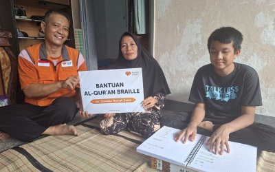 Al-Qur’an Braille untuk Ubay, Semangat Belajar yang Tak Terbatas Meski dalam Keterbatasan