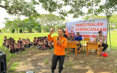 Rumah Zakat Edukasi Kebencanaan Sejak Dini dalam MPLS di SMPN 1 Pardasuka