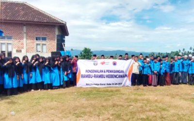 Rumah Zakat Sosialisasi dan Pemasangan Rambu Kebencanaan di Kresnomulyo Barat
