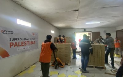 Rumah Zakat Siapkan 22.400 Kaleng Kornet Superqurban untuk Palestina