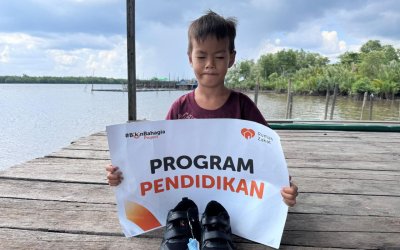Bantuan Sepatu dan Perlengkapan Sekolah untuk Yatim Dhuafa di Kabupaten Sambas