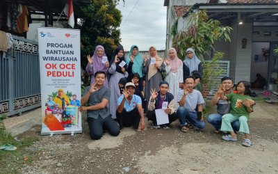 Ok Oce Peduli Bersama Rumah Zakat Fasilitasi Pembuatan QRIS dan NIB bagi Pelaku Wirausaha di Desa Pangauban