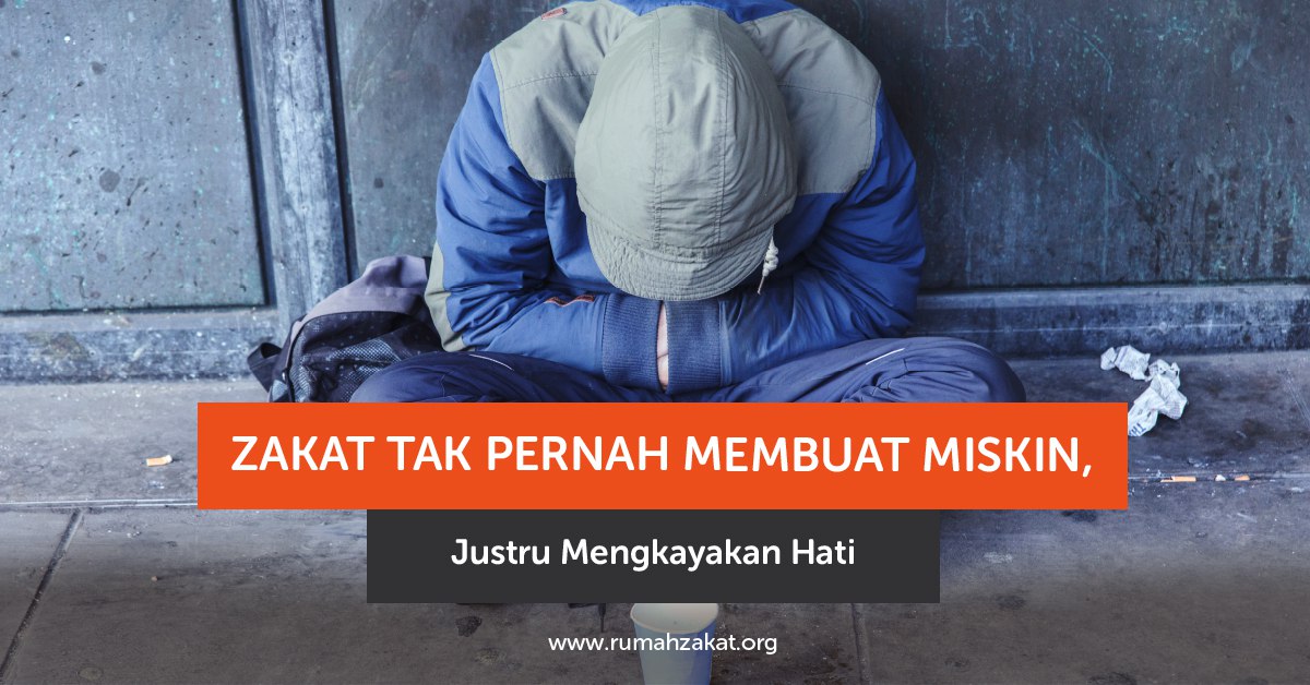 Ilustrasi zakat tak pernah membuat miskin justru mengkayakan hati