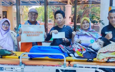 Rumah Zakat Salurkan Bantuan Kesehatan untuk Muhammad Ridwan di Cikalong Wetan