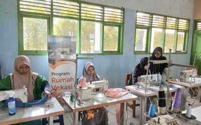 Pelatihan Menjahit Rumah Zakat Serang Tingkatkan Keterampilan Peserta Desa Sukadalem