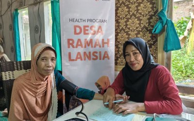 Rumah Zakat Bikin Bahagia Para Lansia di Dusun Umbul Baru Lewat Senam dan Posyandu