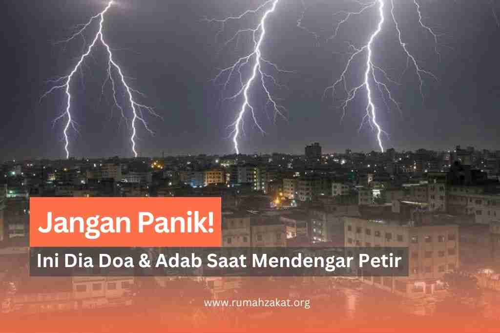doa ketika mendengar petir
