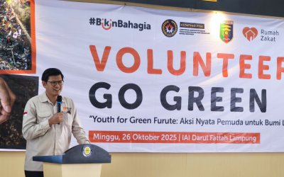 Kemenko PMK Bersama Rumah Zakat Ajak Pemuda Lampung Beraksi Hijau Lewat Volunteer Go Green