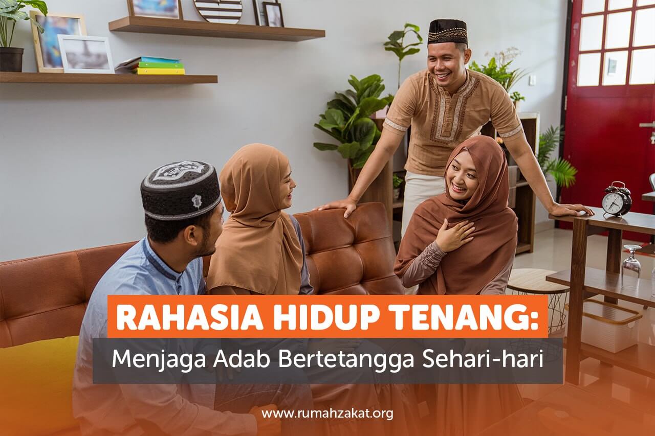 Muslim berbagi makanan kepada tetangga sebagai wujud adab bertetangga dalam Islam