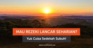Sedekah Subuh di masjid setelah salat Subuh sebagai amalan pembuka rezeki