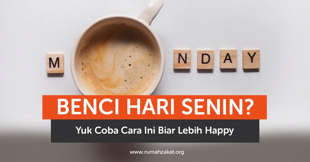 Ilustrasi orang yang benci hari Senin tapi mencoba tetap semangat bekerja