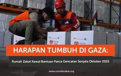 Harapan Tumbuh di Gaza: Rumah Zakat Kawal Bantuan Pasca Gencatan Senjata Oktober 2025