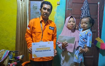 Rumah Zakat Salurkan Bantuan Kesehatan untuk Penderita Tumor Mata di Cilegon