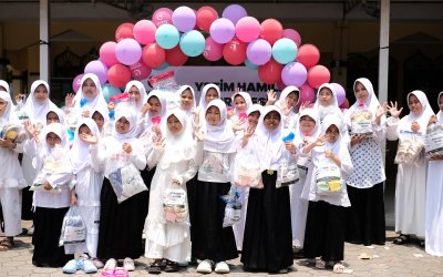 Kolaborasi Hayrat Indonesia Bersama Rumah Zakat Hadirkan Kebahagiaan untuk 80 Anak Yatim di Tangerang