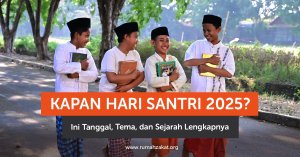Santri mengikuti upacara Hari Santri 2025 di pesantren bersama Rumah Zakat