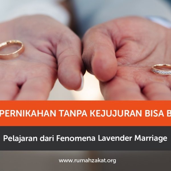 Ilustrasi pasangan menikah dengan jarak emosional sebagai simbol lavender marriage