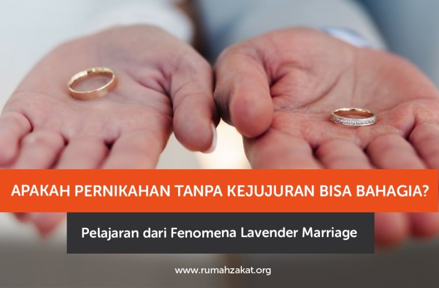 Ilustrasi pasangan menikah dengan jarak emosional sebagai simbol lavender marriage