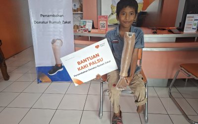 Rumah Zakat Wujudkan Harapan Jamal untuk Memiliki Kaki Palsu