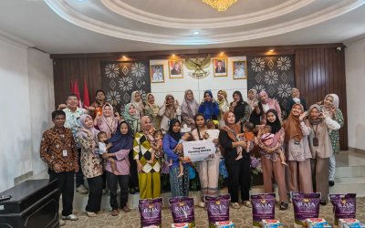 BKKBN Sumsel Gandeng Rumah Zakat Salurkan Bantuan GENTING Cegah Stunting di Palembang