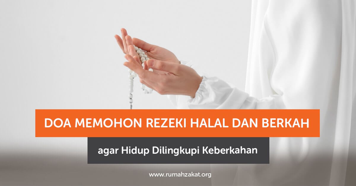 ilustrasi seseorang berdoa memohon rezeki halal dan berkah
