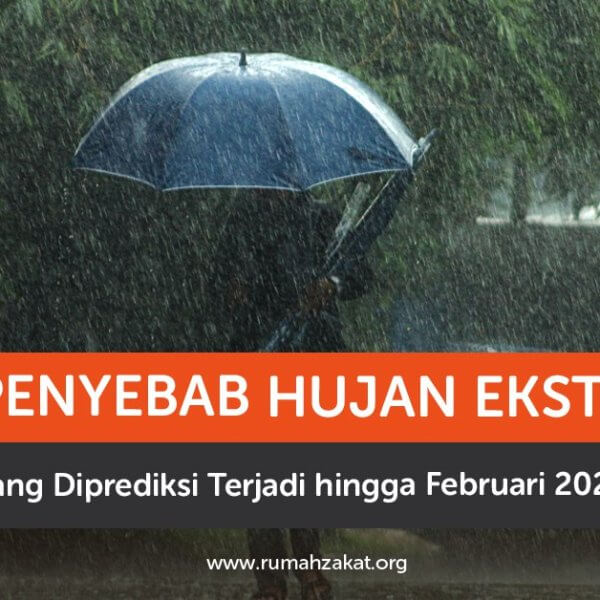 Langit gelap dan hujan ekstrem mengguyur kota besar di Indonesia pada awal 2026