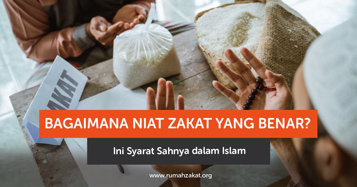 Ilustrasi Muslim menunaikan zakat dengan niat yang benar.