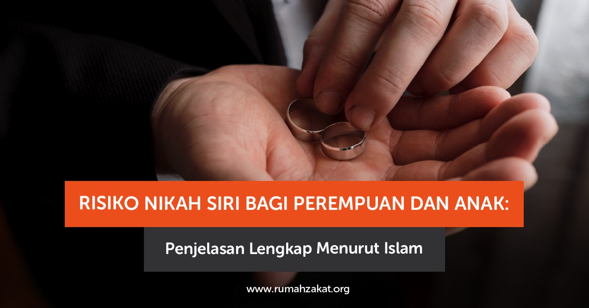 Ilustrasi pasangan menikah secara siri tanpa pencatatan negara, menggambarkan risiko bagi perempuan dan anak dalam perspektif Islam.